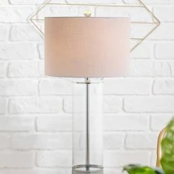 JONATHAN Y 29" Glass Harper Table Lamp (Includes LED Light Bulb) Clear - JONATHAN Y -Desk Lamps sales shop unnamed file 1009