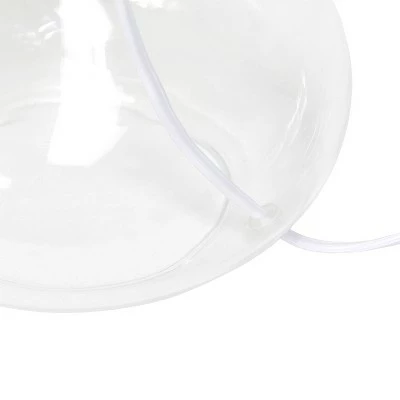 Glass Raindrop Table Lamp with Fabric Shade White - Simple Designs 3 Glass Raindrop Table Lamp with Fabric Shade White - Simple Designs - Image 3