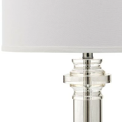 30" Nina Crystal Column Lamp Clear (Includes CFL Light Bulb) - Safavieh 4 30" Nina Crystal Column Lamp Clear (Includes CFL Light Bulb) - Safavieh - Image 4