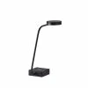 15.5" x 19" Conrad Adessocharge Desk Lamp (Includes LED Light Bulb) Matte Black - Adesso