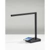 16" Aidan Adessocharge Desk Lamp (Includes LED Light Bulb) Matte Black - Adesso