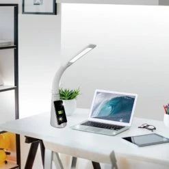Purify Sanitizing Desk Lamp with Wireless Charging (Includes LED Light Bulb) - OttLite -Desk Lamps sales shop unnamed file 1066