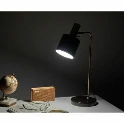 23.25" Emmett Collection Desk Lamp Black - Adesso