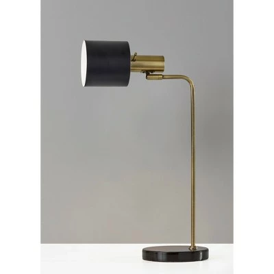 23.25" Emmett Collection Desk Lamp Black - Adesso 6 23.25" Emmett Collection Desk Lamp Black - Adesso - Image 6