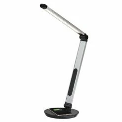26.5" Rodney Charge Wireless Charging Multi-Function Desk Lamp (Includes LED Light Bulb) Silver - Adesso -Desk Lamps sales shop unnamed file 1125