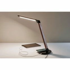 26.5" Rodney Charge Wireless Charging Multi-Function Desk Lamp (Includes LED Light Bulb) Brown - Adesso -Desk Lamps sales shop unnamed file 1152