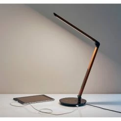 26.5" Rodney Charge Wireless Charging Multi-Function Desk Lamp (Includes LED Light Bulb) Brown - Adesso -Desk Lamps sales shop unnamed file 1153