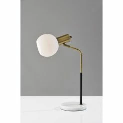 Corbin Desk lamp Antique Brass Black - Adesso