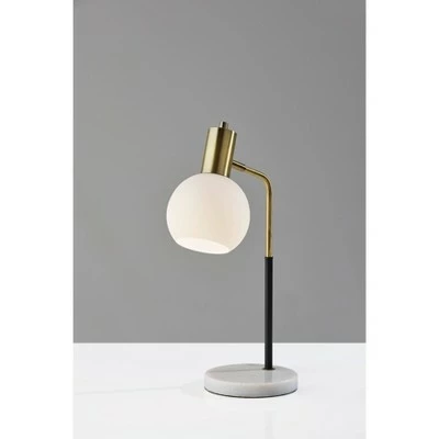 Corbin Desk lamp Antique Brass Black - Adesso 7 Corbin Desk lamp Antique Brass Black - Adesso - Image 7