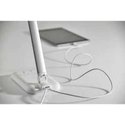 16.25" Lennox Multi-Function Desk Lamp (Includes LED Light Bulb) White - Adesso -Desk Lamps sales shop unnamed file 1204