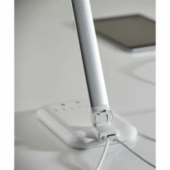 16.25" Lennox Multi-Function Desk Lamp (Includes LED Light Bulb) White - Adesso -Desk Lamps sales shop unnamed file 1206