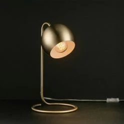 15" Richmond Desk Lamp with Inner Shade Matte Brass - Globe Electric -Desk Lamps sales shop unnamed file 1234