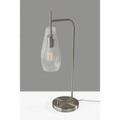 Layla Desk Lamp Brushed Steel - Adesso