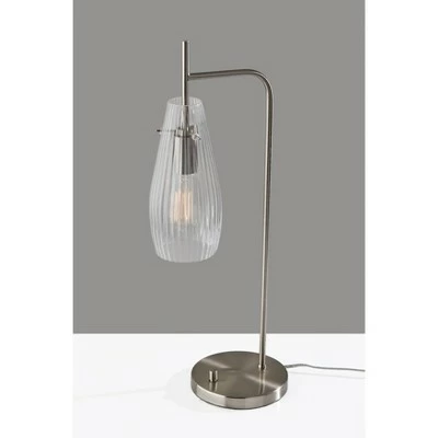 Layla Desk Lamp Brushed Steel - Adesso 1 Layla Desk Lamp Brushed Steel - Adesso