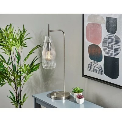 Layla Desk Lamp Brushed Steel - Adesso 2 Layla Desk Lamp Brushed Steel - Adesso - Image 2