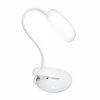 LED Flexi Rounded Clip Light Table Lamp (Includes LED Light Bulb) - Simple Designs Gray