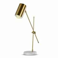23" Metal Desk Lamp with Marble Base Bronze - Crystal Art Gallery -Desk Lamps sales shop unnamed file 1269