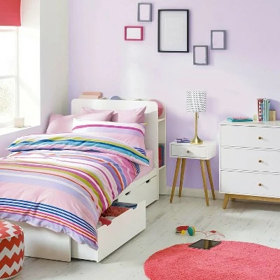 Tapered Desk Lamp with Polka Dot Fabric Drum Shade Gold - Simple Designs 4 Tapered Desk Lamp with Polka Dot Fabric Drum Shade Gold - Simple Designs - Image 4