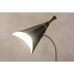 18.5" Draper Gooseneck Desk Lamp Black - Adesso