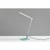 16.75" x 24" Douglas Multi-Function Desk Lamp (Includes LED Light Bulb) Silver - Adesso