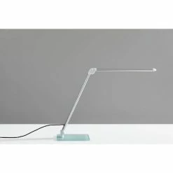16.75" x 24" Douglas Multi-Function Desk Lamp (Includes LED Light Bulb) Silver - Adesso -Desk Lamps sales shop unnamed file 1307