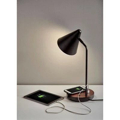 19.5" Oliver Charge Desk Lamp Black - Adesso 5 19.5" Oliver Charge Desk Lamp Black - Adesso - Image 5