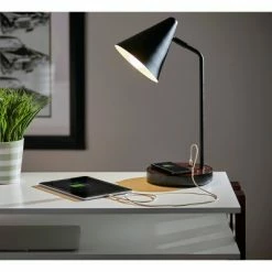 19.5" Oliver Charge Desk Lamp Black - Adesso 11 19.5" Oliver Charge Desk Lamp Black - Adesso -Desk Lamps sales shop unnamed file 1337