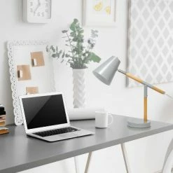 Wooden Pivot Desk Lamp Gray - Simple Designs 8 Wooden Pivot Desk Lamp Gray - Simple Designs -Desk Lamps sales shop unnamed file 1340