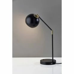 Ashbury Desk Lamp Black with Antique Brass Accents - Adesso -Desk Lamps sales shop unnamed file 1350