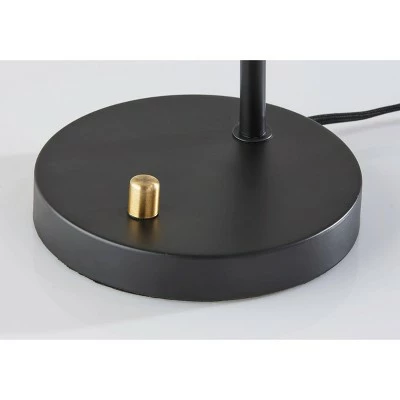 Sheridan Table Lamp with Antique Brass Accents Black - Adesso 4 Sheridan Table Lamp with Antique Brass Accents Black - Adesso - Image 4