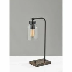 Bristol Desk Lamp (Includes Light Bulb) Black - Adesso