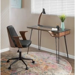 23" Noah Desk Lamp Wood/Black - LumiSource -Desk Lamps sales shop unnamed file 1381