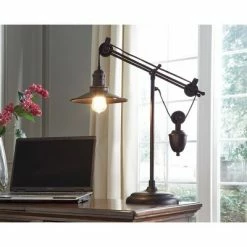 Kylen Desk Lamp Bronze - Signature Design by Ashley -Desk Lamps sales shop unnamed file 1384