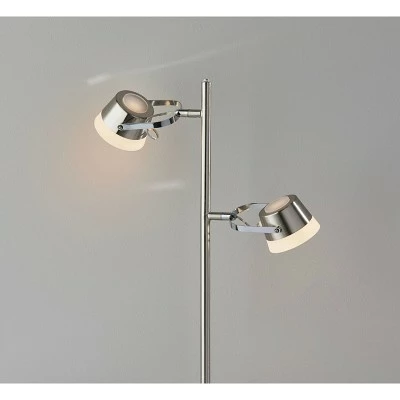 Nitro Desk Lamp (Includes LED Light Bulb) Silver - Adesso 2 Nitro Desk Lamp (Includes LED Light Bulb) Silver - Adesso - Image 2