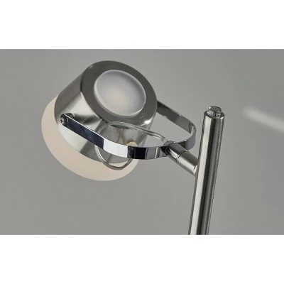 Nitro Desk Lamp (Includes LED Light Bulb) Silver - Adesso 3 Nitro Desk Lamp (Includes LED Light Bulb) Silver - Adesso - Image 3