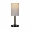 14" Marble Mini Accent Desk Lamp Nickel - Cresswell Lighting