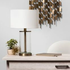 Fillable Accent with USB Table Lamp Brass - Project 62™