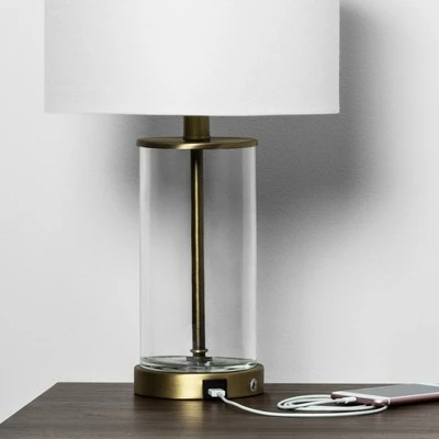 Fillable Accent with USB Table Lamp Brass - Project 62 3 Fillable Accent with USB Table Lamp Brass - Project 62 - Image 3