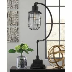 Jae Desk Lamp Antique Black - Signature Design by Ashley -Desk Lamps sales shop unnamed file 1498