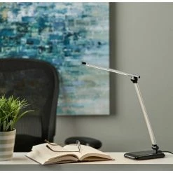 16.25" Lennox Multi-Function Desk Lamp (Includes LED Light Bulb) Black - Adesso -Desk Lamps sales shop unnamed file 1522