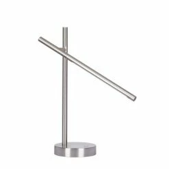 17.75" Desk Lamp Brushed Nickel (Includes LED Light Bulb) - Cresswell Lighting -Desk Lamps sales shop unnamed file 1537