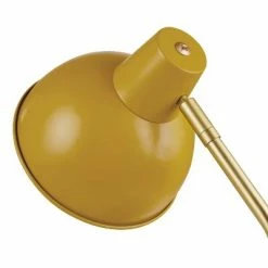 15" Novogratz Globe Liam Matte Yellow Desk Lamp with Accent Arm Gold - Globe Electric -Desk Lamps sales shop unnamed file 1542