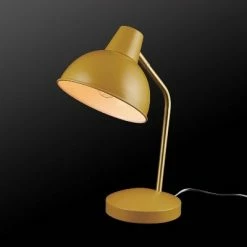 15" Novogratz Globe Liam Matte Yellow Desk Lamp with Accent Arm Gold - Globe Electric -Desk Lamps sales shop unnamed file 1543