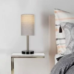 14" Marble Mini Accent Desk Lamp (Includes LED Light Bulb) Black - Cresswell Lighting 10 14" Marble Mini Accent Desk Lamp (Includes LED Light Bulb) Black - Cresswell Lighting -Desk Lamps sales shop unnamed file 1551