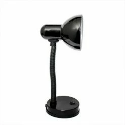 Basic Metal Desk Lamp with Flexible Hose Neck Black - Simple Designs -Desk Lamps sales shop unnamed file 1555