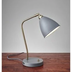 Chelsea Desk Lamp Gray - Adesso