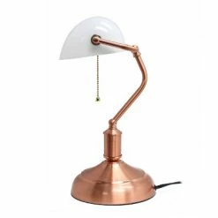 Executive Banker's Desk Lamp with Glass Shade Rose Gold - Simple Designs 10 Executive Banker's Desk Lamp with Glass Shade Rose Gold - Simple Designs -Desk Lamps sales shop unnamed file 1577