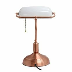 Executive Banker's Desk Lamp with Glass Shade Rose Gold - Simple Designs 11 Executive Banker's Desk Lamp with Glass Shade Rose Gold - Simple Designs -Desk Lamps sales shop unnamed file 1578