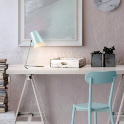 16" Novogratz Globe Dobby Desk Lamp with Gold Accents Matte Teal - Globe Electric -Desk Lamps sales shop unnamed file 1587