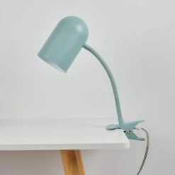 15" Carter Clip-Arm Desk Lamp with Adjustable Gooseneck - Globe Electric Matte Teal -Desk Lamps sales shop unnamed file 1598